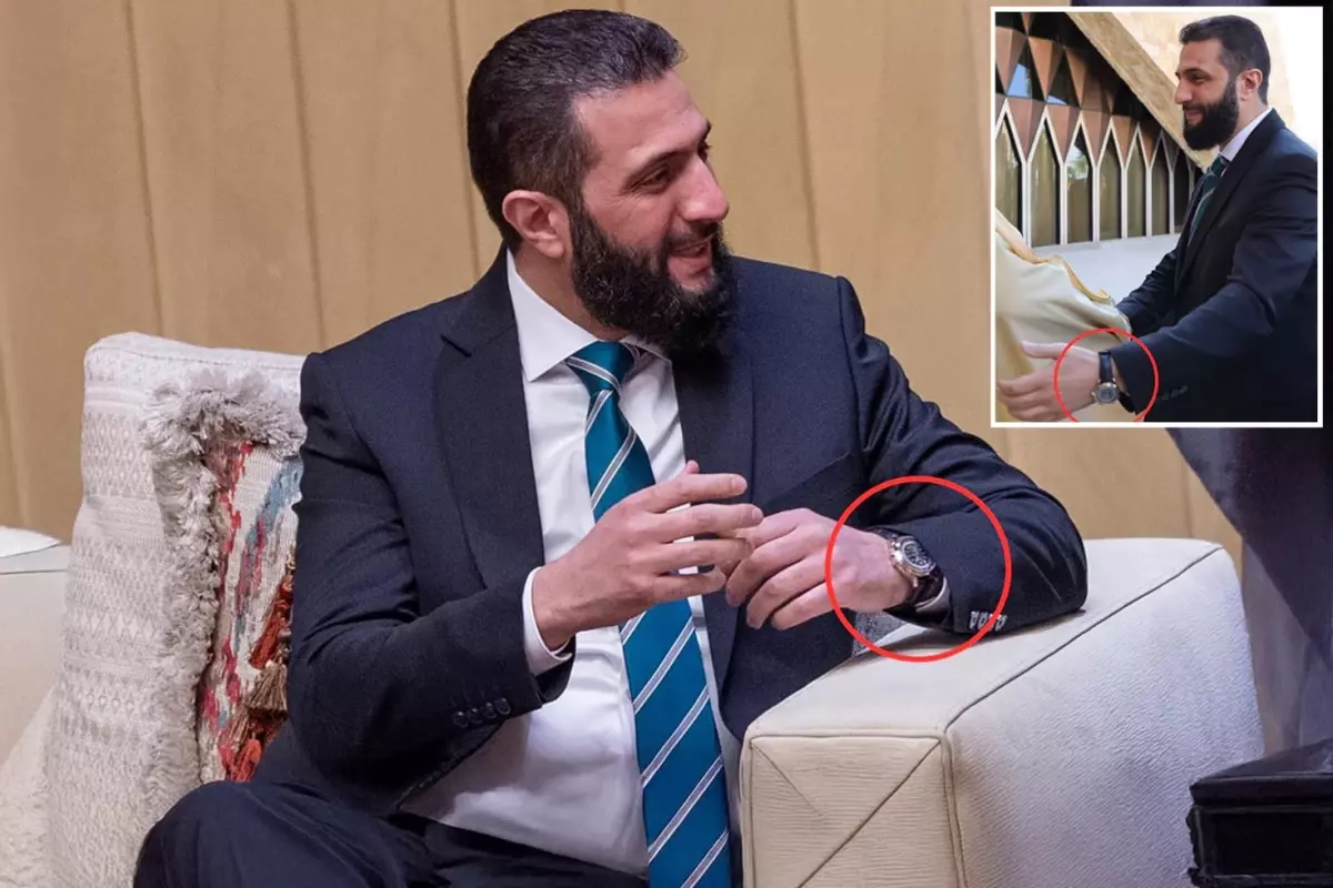 Suriye lideri Şara’nın koluna taktığı saatin fiyatı dudak uçuklattı