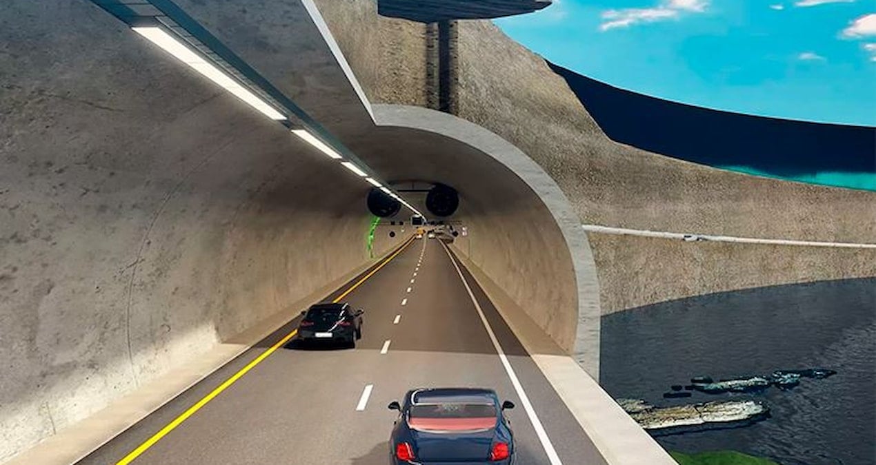 Dünyanın en uzun karayolu tüneli yerin 392 metre altında inşa ediliyor! Feribotlar tarih olacak