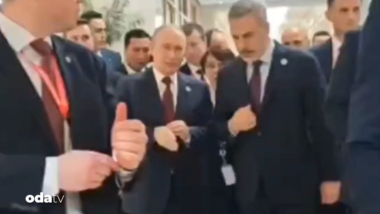 Putin ve Hakan Fidan arasında hararetli sohbet